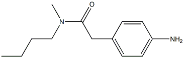 2-(4-aminophenyl)-N-butyl-N-methylacetamide Struktur