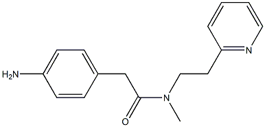 2-(4-aminophenyl)-N-methyl-N-[2-(pyridin-2-yl)ethyl]acetamide Struktur