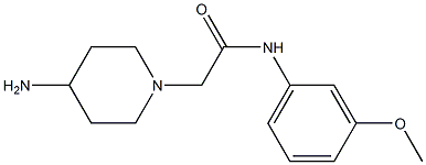 2-(4-aminopiperidin-1-yl)-N-(3-methoxyphenyl)acetamide Struktur