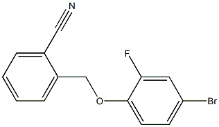 2-(4-bromo-2-fluorophenoxymethyl)benzonitrile Struktur