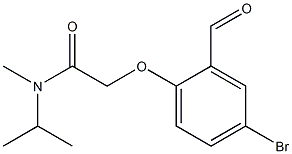 2-(4-bromo-2-formylphenoxy)-N-methyl-N-(propan-2-yl)acetamide Struktur