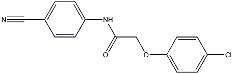 2-(4-chlorophenoxy)-N-(4-cyanophenyl)acetamide Struktur