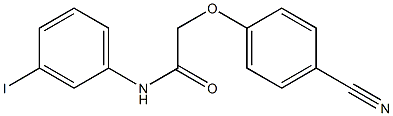 2-(4-cyanophenoxy)-N-(3-iodophenyl)acetamide Struktur