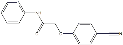 2-(4-cyanophenoxy)-N-pyridin-2-ylacetamide Struktur