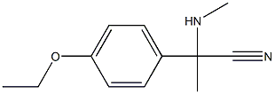 2-(4-ethoxyphenyl)-2-(methylamino)propanenitrile Struktur