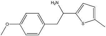 2-(4-methoxyphenyl)-1-(5-methylthiophen-2-yl)ethan-1-amine Struktur