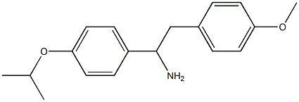 2-(4-methoxyphenyl)-1-[4-(propan-2-yloxy)phenyl]ethan-1-amine Struktur