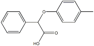 2-(4-methylphenoxy)-2-phenylacetic acid Struktur