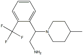 2-(4-methylpiperidin-1-yl)-2-[2-(trifluoromethyl)phenyl]ethanamine Struktur