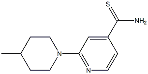 2-(4-methylpiperidin-1-yl)pyridine-4-carbothioamide Struktur