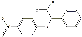 2-(4-nitrophenoxy)-2-phenylacetic acid Struktur