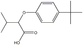 2-(4-tert-butylphenoxy)-3-methylbutanoic acid Struktur