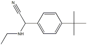 2-(4-tert-butylphenyl)-2-(ethylamino)acetonitrile Struktur