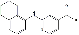 2-(5,6,7,8-tetrahydronaphthalen-1-ylamino)pyridine-4-carboxylic acid Struktur