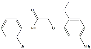 2-(5-amino-2-methoxyphenoxy)-N-(2-bromophenyl)acetamide Struktur