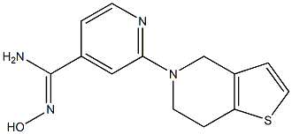 2-(6,7-dihydrothieno[3,2-c]pyridin-5(4H)-yl)-N'-hydroxypyridine-4-carboximidamide Struktur