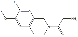 2-(6,7-dimethoxy-3,4-dihydroisoquinolin-2(1H)-yl)-2-oxoethanamine Struktur