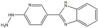 2-(6-hydrazinopyridin-3-yl)-1H-benzimidazole Struktur