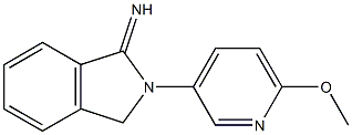 2-(6-methoxypyridin-3-yl)-2,3-dihydro-1H-isoindol-1-imine Struktur