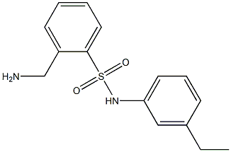 2-(aminomethyl)-N-(3-ethylphenyl)benzenesulfonamide Struktur