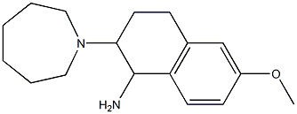 2-(azepan-1-yl)-6-methoxy-1,2,3,4-tetrahydronaphthalen-1-amine Struktur