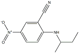 2-(butan-2-ylamino)-5-nitrobenzonitrile Struktur