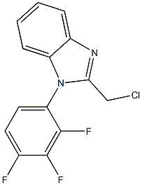 2-(chloromethyl)-1-(2,3,4-trifluorophenyl)-1H-1,3-benzodiazole Struktur