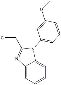 2-(chloromethyl)-1-(3-methoxyphenyl)-1H-1,3-benzodiazole Struktur