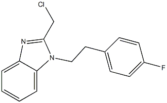 2-(chloromethyl)-1-[2-(4-fluorophenyl)ethyl]-1H-1,3-benzodiazole Struktur