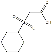 2-(cyclohexanesulfonyl)acetic acid Struktur