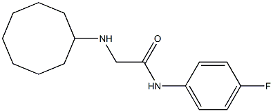 2-(cyclooctylamino)-N-(4-fluorophenyl)acetamide Struktur