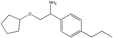 2-(cyclopentyloxy)-1-(4-propylphenyl)ethanamine Struktur