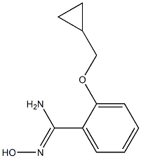 2-(cyclopropylmethoxy)-N'-hydroxybenzene-1-carboximidamide Struktur