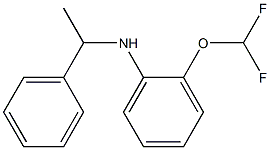 2-(difluoromethoxy)-N-(1-phenylethyl)aniline Struktur