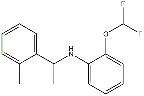 2-(difluoromethoxy)-N-[1-(2-methylphenyl)ethyl]aniline Struktur