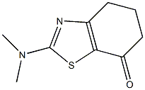 2-(dimethylamino)-4,5,6,7-tetrahydro-1,3-benzothiazol-7-one Struktur