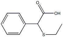 2-(ethylsulfanyl)-2-phenylacetic acid Struktur