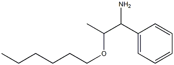 2-(hexyloxy)-1-phenylpropan-1-amine Struktur