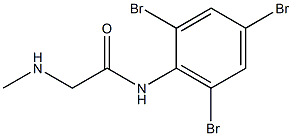 2-(methylamino)-N-(2,4,6-tribromophenyl)acetamide Struktur