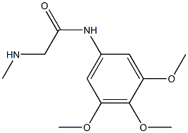 2-(methylamino)-N-(3,4,5-trimethoxyphenyl)acetamide Struktur