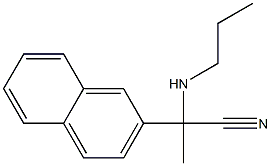 2-(naphthalen-2-yl)-2-(propylamino)propanenitrile Struktur