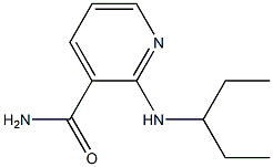 2-(pentan-3-ylamino)pyridine-3-carboxamide Struktur