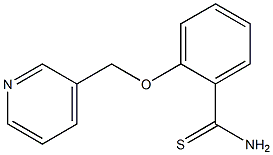 2-(pyridin-3-ylmethoxy)benzenecarbothioamide Struktur