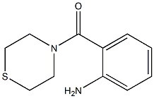 2-(thiomorpholin-4-ylcarbonyl)aniline Struktur