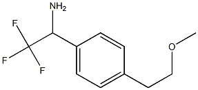 2,2,2-trifluoro-1-[4-(2-methoxyethyl)phenyl]ethan-1-amine Struktur