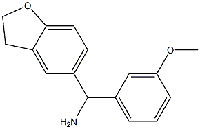 2,3-dihydro-1-benzofuran-5-yl(3-methoxyphenyl)methanamine Struktur