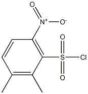 2,3-dimethyl-6-nitrobenzenesulfonyl chloride Struktur