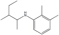 2,3-dimethyl-N-(3-methylpentan-2-yl)aniline Struktur