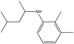 2,3-dimethyl-N-(4-methylpentan-2-yl)aniline Struktur