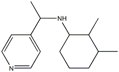 2,3-dimethyl-N-[1-(pyridin-4-yl)ethyl]cyclohexan-1-amine Struktur